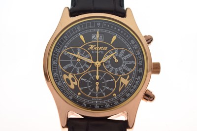 Lot 184 - Huka - Gentleman's Russian yellow metal 585 wristwatch