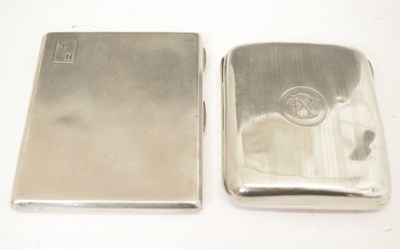 Lot 132 - Two silver cigarette cases
