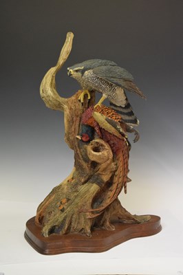 Lot 180 - Large Wildlife Art Ltd. resin model of a bird of prey