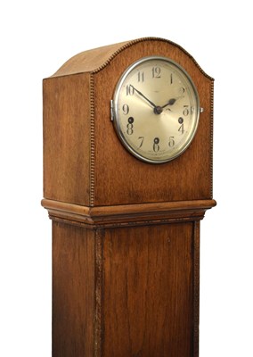 Lot 344 - Enfield - Oak Grandmother clock