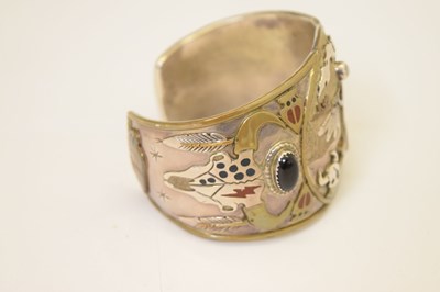 Lot 75 - Lakota Jewelry Visions Native American cuff bangle