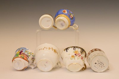 Lot 385 - Collection of 19th Century English porcelain cups, saucers, etc