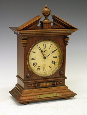 Lot 351 - Junghans - German fruitwood-cased mantel clock