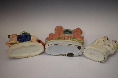 Lot 352 - Quantity of Staffordshire figures