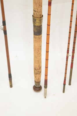 Lot 236 - Eight split cane and other fishing rods to include
