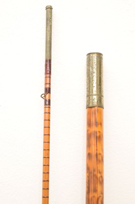Lot 236 - Eight split cane and other fishing rods to include