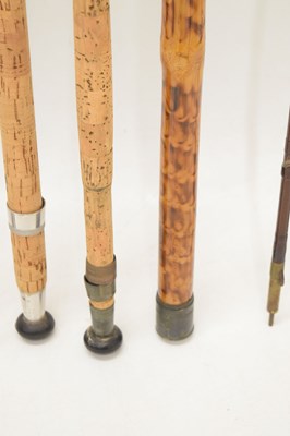 Lot 236 - Eight split cane and other fishing rods to include