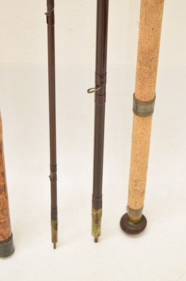 Lot 236 - Eight split cane and other fishing rods to include