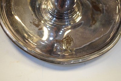 Lot 194 - Plate on copper candlestick