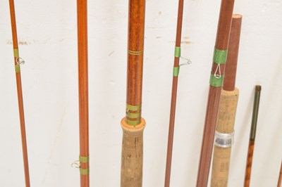 Lot 359 - Eight split cane and other fishing rods