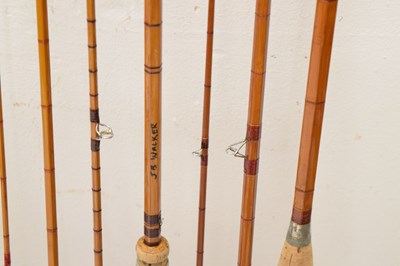 Lot 359 - Eight split cane and other fishing rods