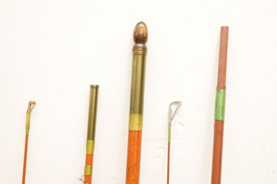 Lot 359 - Eight split cane and other fishing rods