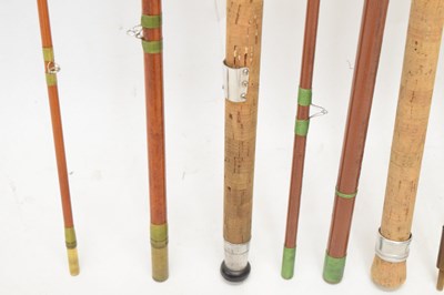 Lot 359 - Eight split cane and other fishing rods