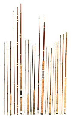 Lot 361 - Eight split cane and other fishing rods