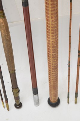 Lot 361 - Eight split cane and other fishing rods