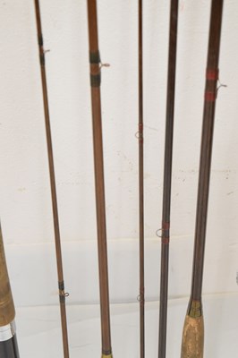 Lot 361 - Eight split cane and other fishing rods