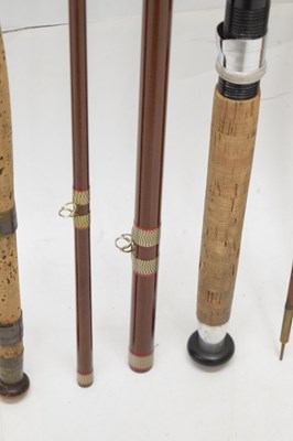 Lot 361 - Eight split cane and other fishing rods