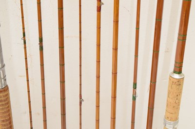 Lot of 3 Antique Wooden Fishing poles