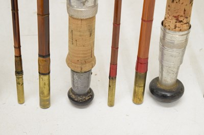 Lot 363 - Eight split cane and other fishing rods