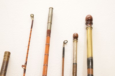 Lot 363 - Eight split cane and other fishing rods