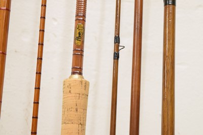 Lot 363 - Eight split cane and other fishing rods