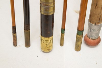 Lot 363 - Eight split cane and other fishing rods