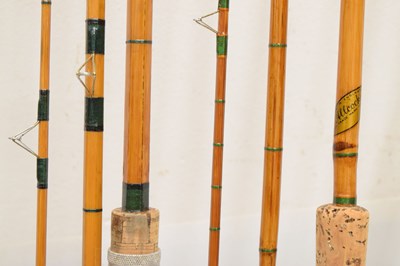 Lot 363 - Eight split cane and other fishing rods