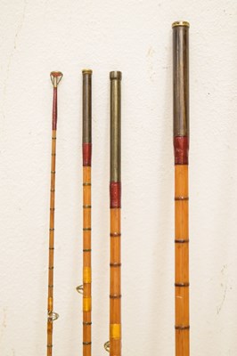 Lot 365 - Eight split cane and other fishing rods