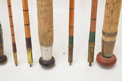 Lot 369 - Eight split cane and other fishing rods