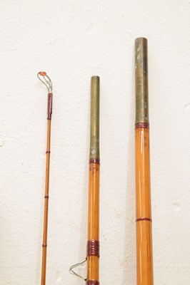 Lot 369 - Eight split cane and other fishing rods