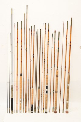 Lot 369 - Eight split cane and other fishing rods