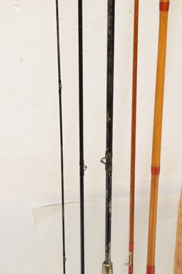 Lot 369 - Eight split cane and other fishing rods