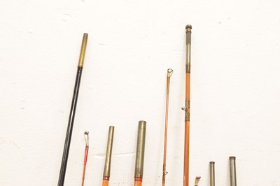 Lot 369 - Eight split cane and other fishing rods