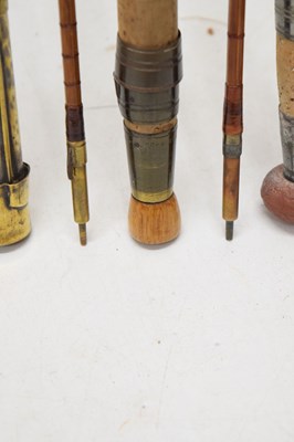 Lot 372 - Eight split cane and other fishing rods