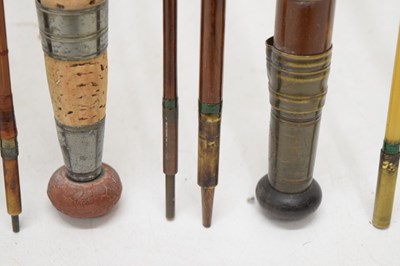 Lot 372 - Eight split cane and other fishing rods