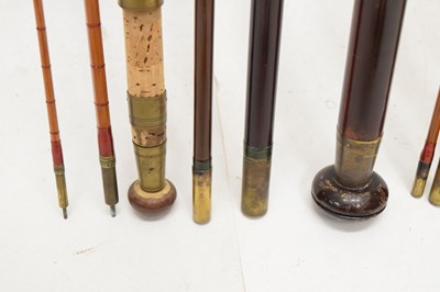 Lot 372 - Eight split cane and other fishing rods