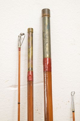 Lot 372 - Eight split cane and other fishing rods