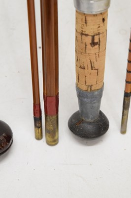 Lot 372 - Eight split cane and other fishing rods