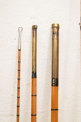 Lot 372 - Eight split cane and other fishing rods