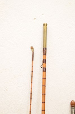 Lot 372 - Eight split cane and other fishing rods