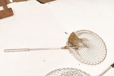 Lot 376 - Four angling landing nets