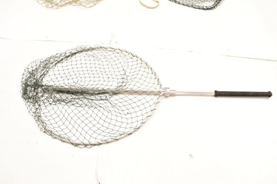 Lot 376 - Four angling landing nets