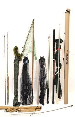 Lot 379 - Quantity of angling nets, poles, etc