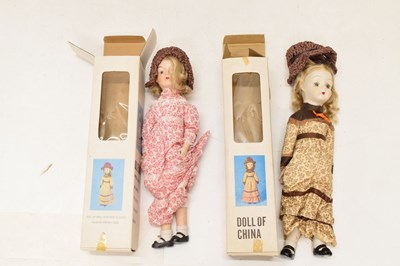 Lot 279 - Collection of composition head Asian-style dolls