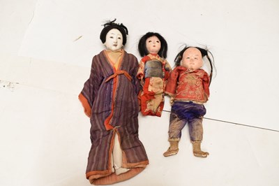 Lot 279 - Collection of composition head Asian-style dolls