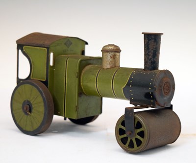 Lot 289 - Early 20th Century Bing clockwork tinplate steam roller