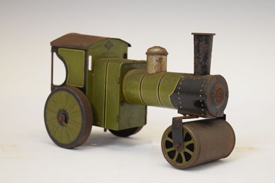 Lot 289 - Early 20th Century Bing clockwork tinplate steam roller