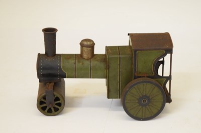 Lot 289 - Early 20th Century Bing clockwork tinplate steam roller