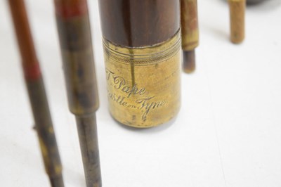 Lot 377 - Six split cane and other fishing rods