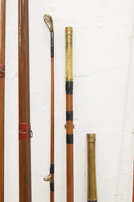 Lot 377 - Six split cane and other fishing rods